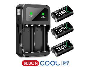 BEBONCOOL Xbox One Controller Battery  Xbox One Controller Charger With 3x2550mah Xbox One Battery Pack