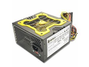 Hercules Yellow 12cm-Fan 600w-Max ATX Power Supply 20+4Pin, SATA & PCIe Hercules Yellow 12cm-Fan 600w-Max ATX Power Supply 20+4Pin, SATA & PCIe