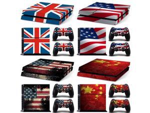for PS4 Whole Body Vinyl Skin Sticker Decal Cover for Playstation 4 System Console and Controllers - The Flag of the US UK FLAG for PS4 Whole Body Vinyl Skin Sticker Decal Cover for Playstation 4 System Console and Controllers - The Flag of the US UK FLAG