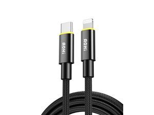 AOHI Magline USB C to Lightning Cable, iphone charging cable 6ft Nylon, Apple Lightning Cable iphone Charger iphone Charger Cable MFi Certified for iPhone 12 Mini Pro Max 11 SE X XS XR 8 Plus and More