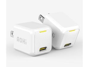 USB C Charger, AOHI 2-Pack Mini 20W PD Fast Charger, Type C Wall Charger Power Adapter, Apple Charger for iPhone 14/14 Plus/14 Pro/14 Pro Max/13/12/11 Series/MagSafe/iPad Pro/AirPods Pro and More