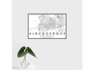 Albuquerque - New Mexico Classic Map Print Albuquerque - New Mexico Classic Map Print