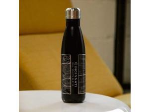 Cincinnati - Ohio Map Insulated Bottle in Matte Black Cincinnati - Ohio Map Insulated Bottle in Matte Black