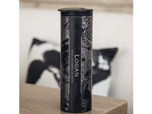 Logan - Utah Map Tumbler in Matte Black Logan - Utah Map Tumbler in Matte Black