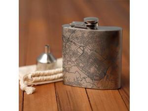 Albany - New York Map Hip Flask Albany - New York Map Hip Flask
