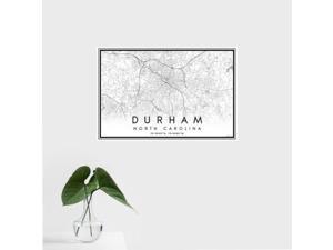 Durham - North Carolina Classic Map Print Durham - North Carolina Classic Map Print