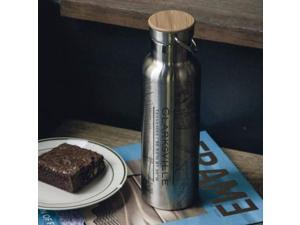 Clarksville - Tennessee Map Bottle with Bamboo Top Clarksville - Tennessee Map Bottle with Bamboo Top