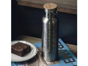 Salt Lake City - Utah Map Bottle with Bamboo Top Salt Lake City - Utah Map Bottle with Bamboo Top
