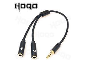 Braided Nylon jack Splitter 1 in 2 out 3.5mm Stereo Audio Cables Male to 2 Female Headphones Microphones Karaoke Cable Adapter Braided Nylon jack Splitter 1 in 2 out 3.5mm Stereo Audio Cables Male to 2 Female Headphones Microphones Karaoke Cable Adapter