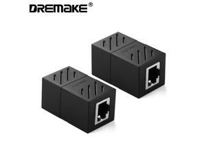RJ45 Coupler 2 Pack In-Line Coupler Cat6/Cat5e Ethernet Cable Extender Adapter Female to Female (Black) RJ45 Coupler 2 Pack In-Line Coupler Cat6/Cat5e Ethernet Cable Extender Adapter Female to Female (Black)