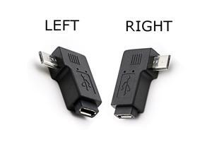 90 Degree Right Angle Micro USB Female to Micro USB Male Adapter Connector L Shaped Micro USB Male to Female Converter 90 Degree Right Angle Micro USB Female to Micro USB Male Adapter Connector L Shaped Micro USB Male to Female Converter