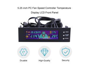 1PCS LCD Panel CPU Fan Speed Controller Temperature Display 5.25 inch PC Fan Speed Controller