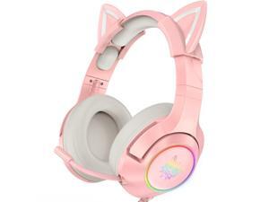 K9 Cat Ear Cute Girls Gaming Headset With Mic ENC Noise Reduction HiFi 7.1 Channel RGB Wired Heads USB Interface K9 Cat Ear Cute Girls Gaming Headset With Mic ENC Noise Reduction HiFi 7.1 Channel RGB Wired Heads USB Interface