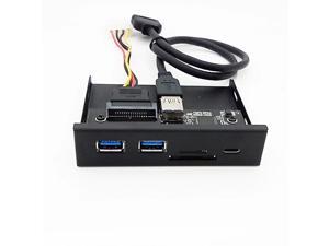 33S50-RTK 3 in 1 Card Reader USB 3.0 Front Panel Media Type-C Dual USB 3.0 Port Hub Dashboard PC Front Panel with Power Cable 33S50-RTK 3 in 1 Card Reader USB 3.0 Front Panel Media Type-C Dual USB 3.0 Port Hub Dashboard PC Front Panel with Power Cable
