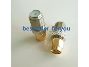 10x F Type Jack Female to SMA Male Plug Straight RF Adapter Connector adaptor 10x F Type Jack Female to SMA Male Plug Straight RF Adapter Connector adaptor