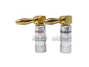2Pcs 4mmakamichi Banana Plug Right Angle 90 Degree Gold-Plated Video Speaker Adapter Audio Connector Banana Connectors 2Pcs 4mmakamichi Banana Plug Right Angle 90 Degree Gold-Plated Video Speaker Adapter Audio Connector Banana Connectors