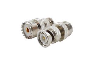 BNC to UHF RF Coaxial Connector UHF SO239 SO-239 Female Jack to BNC Male Plug Antenna Connector BNC Connector BNC to UHF RF Coaxial Connector UHF SO239 SO-239 Female Jack to BNC Male Plug Antenna Connector BNC Connector