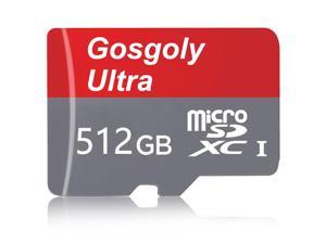 Gosgoly Micro SD Card 512GB Memory Card Mini TF Card High Speed SD Card for Dash Cams Camera Smartphone Tablets Tachograph Drone GPS and Others