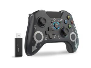 2021 New Wireless Controller for Xbox One, Wireless PC Gamepad with 2.4GHZ Wireless Adapter Compatible with Xbox One/One S/One X/Windows 7/8/10, Blue (No Audio Jack)