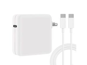 2022 New 61W USB C Charger Power Adapter for Mac Book Pro 13/12 inch, Replacement Mac Book Charger for New Mac Air 13 inch 2020, 2019, 2018, Included USB C to C Cord