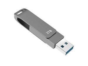2022 New 2TB USB 3.0 Flash Drive - Read Speeds up to 100MB/Sec Thumb Drive 2TB Memory Stick 2000GB Pen Drive 2TB Swivel Metal Style Keychain Design 2TB-CZ1