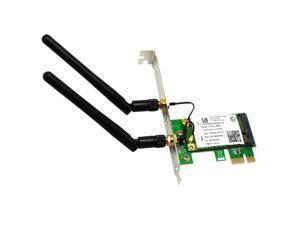2.4GHz 300Mbps Gaming PCI Express Wireless Network BrosTrend 1200Mbps PCIe WiFi Card Adapter with 2 X 5dBi External Antennas and Magnetic Base 5GHz WiFi 867Mbps for Windows 10/8.1/7 Desktop PC