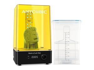 ANYCUBIC Wash and Cure Plus, Largest 2 in 1 Wash Cure Machine for Mono X Large LCD SLA 3D Printer Models with L-Shaped Strip Curing Light & Rotary Curing Platform and Washing Size 192mmx 120mmx 290mm