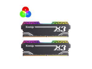 Kimtigo X3 RGB 16GB (2 x 8GB) 288-Pin DDR4 SDRAM DDR4 3000 (PC4 24000) Desktop Memory Kimtigo X3 RGB 16GB (2 x 8GB) 288-Pin DDR4 SDRAM DDR4 3000 (PC4 24000) Desktop Memory