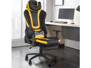 Eclife Ergonomic Video Game Chair PU Leather Computer Recliner Office Chair with Massage Lumbar Support and Removable Headrest Footrest Gaming Chair Eclife Ergonomic Video Game Chair PU Leather Computer Recliner Office Chair with Massage Lumbar Support and Removable Headrest Footrest Gaming Chair