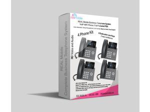 REAL Mobile 4 LINE Business Telephone System , PBX and VoIP Phone for Home or Office, Includes Auto Attendant, Virtual Receptionist, Call Transfer, Music on Hold, Cloud Support with WIFI telephone REAL Mobile 4 LINE Business Telephone System , PBX and VoIP Phone for Home or Office, Includes Auto Attendant, Virtual Receptionist, Call Transfer, Music on Hold, Cloud Support with WIFI telephone