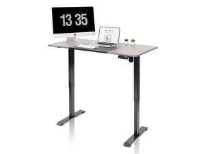 CLATINA Adjustable Height Standing Desk with Electric for Sit Stand Up Computer Home and Office 55 x 28 Inch Willow Top Black Frame CLATINA Adjustable Height Standing Desk with Electric for Sit Stand Up Computer Home and Office 55 x 28 Inch Willow Top Black Frame