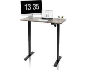 CLATINA Adjustable Height Standing Desk with Electric for Sit Stand Up Computer Home and Office 47 x 24 Inch Willow Top Black Frame CLATINA Adjustable Height Standing Desk with Electric for Sit Stand Up Computer Home and Office 47 x 24 Inch Willow Top Black Frame