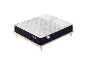 Full Hybrid Mattress 12 Inch in a Box with Pressure Relief Cool Gel Memory Foam Innerspring and Tencel Thermostatic Water Repellent Fabric Cover