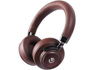 Volkano Wireless Bluetooth Headphones 15Hr Playtime Truly Stereo Sound HandsFree Audífonos Inalámbricosa Voice Assistant Padded Earcups  Carry Case FM Radio and SD Card Brown Asista H01 Series