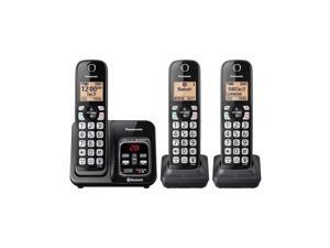 Panasonic 3 Handsets DECT 6.0 Digital Phone System(Link-To-Cell)
