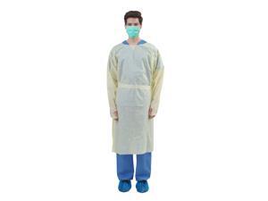 Medtecs - Disposable SMMS PPE Gowns, Medical Isolation Gown, Protective Personal Iso Cover Coat, AAMI Level 1, Fluid Resistant Durable Comfortable for Adults, Thumb-up - CoverU 22g Yellow 100 pcs Medtecs - Disposable SMMS PPE Gowns, Medical Isolation Gown, Protective Personal Iso Cover Coat, AAMI Level 1, Fluid Resistant Durable Comfortable for Adults, Thumb-up - CoverU 22g Yellow 100 pcs