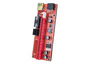 AAAwave PCIE Riser VER 009S 1x to 16x Graphic Extension for GPU Mining USB Riser Powered Adapter Card, 60cm USB 3.0 Cable, 4 Solid Capacitors, 2x 6PIN and Molex 3 Power Options (Orange) Pack of 1 AAAwave PCIE Riser VER 009S 1x to 16x Graphic Extension for GPU Mining USB Riser Powered Adapter Card, 60cm USB 3.0 Cable, 4 Solid Capacitors, 2x 6PIN and Molex 3 Power Options (Orange) Pack of 1