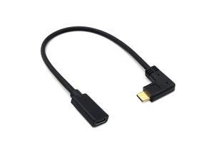 USB C Extension Cable 1feet30cm Right Angle 90 Degree USB C USB 31 Type C Male to Female Extension Cable for Laptop Tablet Mobile Phone Short Right Angle USB C MFM USB C Extension Cable 1feet30cm Right Angle 90 Degree USB C USB 31 Type C Male to Female Extension Cable for Laptop Tablet Mobile Phone Short Right Angle USB C MFM