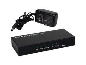 QVS HD-144K 60 Hz 1 x 4 4 Port HDTV, HDCP Splitter & Distribution Amplifier QVS HD-144K 60 Hz 1 x 4 4 Port HDTV, HDCP Splitter & Distribution Amplifier
