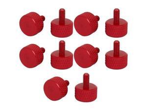 Computer PC Graphics Card Knurled Thumb Screws Wine Red M3x6mm 10pcs Computer PC Graphics Card Knurled Thumb Screws Wine Red M3x6mm 10pcs