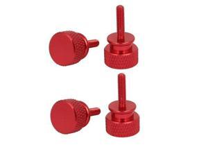 Computer PC Case Aluminum Alloy Knurled Thumb Screws Wine Red M3x12mm 4pcs Computer PC Case Aluminum Alloy Knurled Thumb Screws Wine Red M3x12mm 4pcs