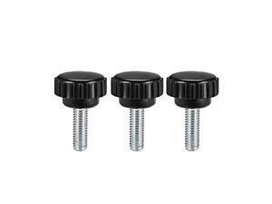 M6 x 15mm Male Thread Knurled Clamping Knobs Grip Thumb Screw on Type 3 Pcs M6 x 15mm Male Thread Knurled Clamping Knobs Grip Thumb Screw on Type 3 Pcs