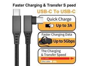 Oculus Quest Link Cable 16FT/5m, Compatible for Oculus Quest 2/Quest 1 Link VR Headset Cable, USB 3.0 Type C to C High Speed Data Transfer Charging Cord for Oculus VR Headset and Gaming PC Oculus Quest Link Cable 16FT/5m, Compatible for Oculus Quest 2/Quest 1 Link VR Headset Cable, USB 3.0 Type C to C High Speed Data Transfer Charging Cord for Oculus VR Headset and Gaming PC
