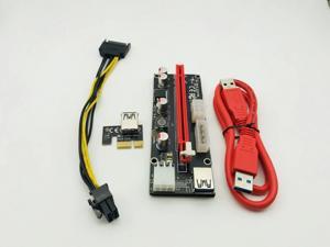 50pcs VER 009S PCI-E USB 3.0 Cable PCI E Express 1X to 16X Riser Card SATA 15 Pin to 6 Pin Power Supply Cable For Bitcoin Mining 50pcs VER 009S PCI-E USB 3.0 Cable PCI E Express 1X to 16X Riser Card SATA 15 Pin to 6 Pin Power Supply Cable For Bitcoin Mining