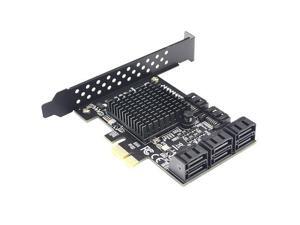 Moligh Doll Pci-E to Sata 3.0 Expansion Card 8-Port 6G for Ssd HDD Ipfs Mining Riser Card Expansion Ipfs Hard Disk(Black) Moligh Doll Pci-E to Sata 3.0 Expansion Card 8-Port 6G for Ssd HDD Ipfs Mining Riser Card Expansion Ipfs Hard Disk(Black)