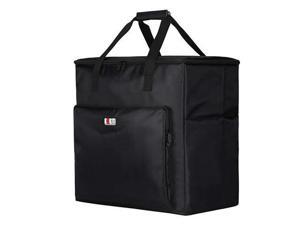 BUBM Desktop Computer Carrying Case Padded Nylon Carry Tote Bag for Transporting Computer Tower PC ChassisMonitorUp to 24 inchKeyboardCable and Mouse