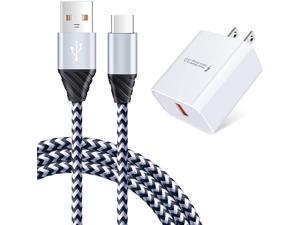 Quick Charge 30 Adaptive Fast Charger Block  6ft USB Type C Fast Charging Cable for Samsung Galaxy S21 5GS21 UltraS21S20 FES20 Note 21 20 Ultra A12 A32 A52 A21 A51 A11 A20 A10E A50 S10 S9 S8