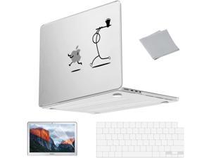 Compatible with MacBook Pro 14 Inch Case 2022 2021 Release A2442 w/ M1 Pro/Max Chip & Touch ID & Retina Clear Plastic Laptop Hard Shell Case + Keyboard Cover + Screen Protector +Microfiber Cloth