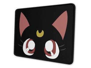 Sailor Luna Moon Mouse Pad Gaming Mouse Pad Anti Slip Rubber Base with Stitched Edge Computer Pc Mousepad for Home Office