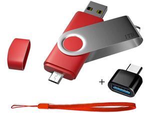 iPhone Flash Drive for Phone Photo Stick 1000GB Memory Stick USB 3.0 Flash Drive Thumb Drive for Phone and Computers 1TB RED 